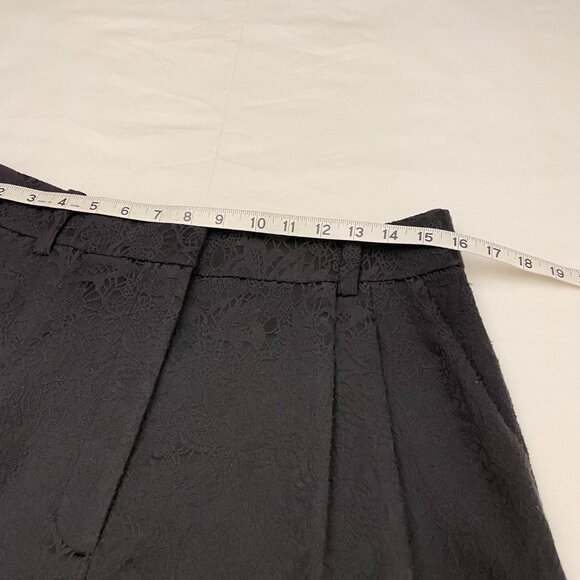 Favorite Daughter The Favorite Buona Notte Black Jacquard Wide-Leg Pants